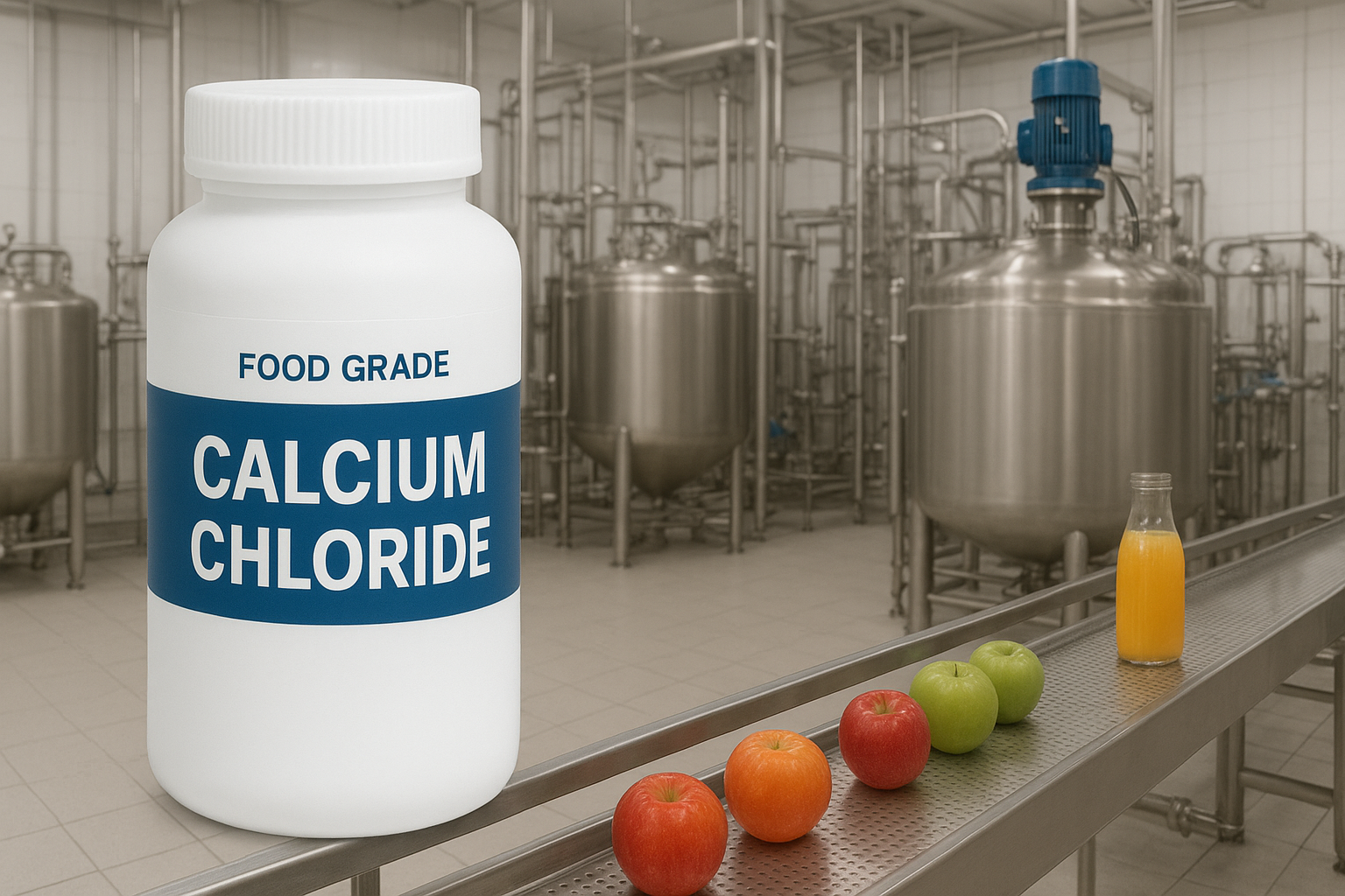 Calcium Chloride Used in food processing